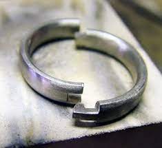 We Were Commissioned To Make A Hinged Wedding Ring In Palladium So The Client Could Wear It Comfortably With Out Hav Hinged Wedding Ring Jewelry Making Jewelry