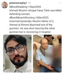An Arab Muslim man stopped the shooter in Australia. A Muslim man. Read  that again, spread the word, and don't let idiots try to rewrite the  narrative.