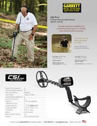In pro mode, however, the at pro utilizes its pro audio functions—including proportional audio and tone roll audio—to offer more target information. Csi Pro Garrett Metal Detectors Manualzz