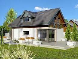 P + e parter :127 mp mansarda:73 mp suprafata desfasurata: Model De Casa Mica Cu Mansarda Si Terasa In Spate One Storey House Two Storey House House Design