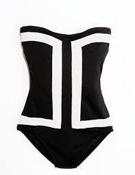 Black And White Swimsuits Women S 7 Swimsuits That Make You Look Thinner No Diet Necessary Slimming Outfits Bathing Suit Styles Apple Shape Outfits