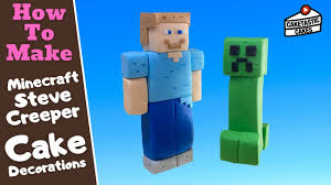 Minecraft light designs, lamps, planters, and other minecraft decoration ideas to help improve the style of your minecraft abodes. Minecraft Steve And Creeper Cake Tutorial How To Make Minecraft Cake Topper Fondant Figure Youtube