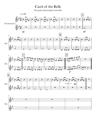 Carol Of The Bells 6th Grade Percussion Carol Of The Bells Percussion Music Percussion