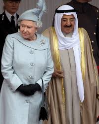 the amir sheikh sabah al ahmad al jaber al sabah of kuwait and queen queen elizabeth queen elizabeth ii kuwait
