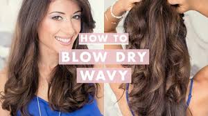 To improve the volume on the back of your hair, a big round brush is a good tool to use. How To Blow Dry Wavy Youtube