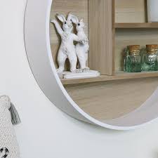 A perfect multi shelf storage unit for those with modern, rustic, shabby chic or country style homes. Round White Wooden Shelf Unit