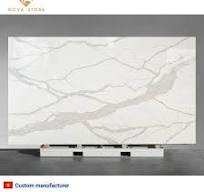 Horizon Artificial Black Quartz Stone Calacatta White Veins Quartz Stone Price Natural Quartz Stone Slabs