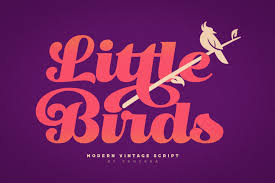Bird house script font comments. Little Bird Script 383545 Script Font Bundles