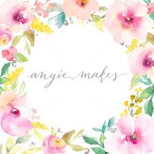 Download This Cute Round Flower Wreath With Painted Watercolor Flowers Flower Frame Watercolor Flowers Floral Watercolor
