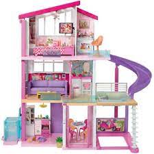 Vernünftiges platzangebot zu ebener erde: Barbie Traumvilla Puppenhaus Barbie Traumhaus Mit 3 Etagen Und Zubehor Barbie Mytoys