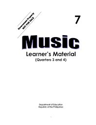 1rst summative test in english � iv first quarter name iv. K To 12 Grade 7 Learning Module In Music Q3 Q4