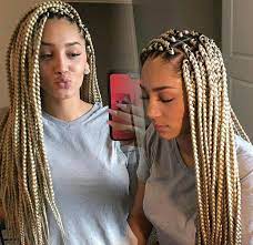 Blonde Braids Pinterest Hair Nails And Style For More Pictures Follow Us For My Dolls That Hair Styles Box Braids Styling Blonde Braids