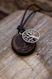 Tree Of Life Unisex Necklace On Leather Earthy Rustic Etsy Unisex Necklace Rustic Jewelry Mens Jewelry