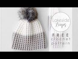 Watson Waffle Hat Free Crochet Pattern Video Tutorial Youtube Crochet Hats Free Pattern Crochet Patterns Crochet Hat Pattern