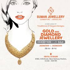 Suman Jewellery Presents A Confluence Of Traditional Elegant Designs At Hotel Atrium Erode Gold Diamond Jewellery Exhibition Sale A Two Day Exhibiti
