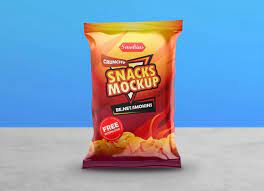 Download Chips Snack Packaging Bag Mockup Free Package Mockups