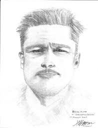 Here's a drawing I did of Brad Pitt a few years ago.....🤗🤗🤗