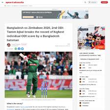Bangladesh vs zimbabwe series 2021 final schedule 28. Bangladesh Vs Zimbabwe 2020 2nd Odi Tamim Iqbal Breaks The Record Of Highest Individual Odi Score By A Bangladesh Batsman Archived 2021 06 22