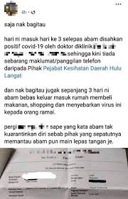 See more of pejabat kesihatan daerah hulu langat on facebook. Pemuda Positif Covid 19 Bikin Kecoh Selepas Dakwa Bebas Keluar Rumah Sebar Virus Ada Pula Peguam Jelaskan Semuanya Prank Nak Jentik Kkm Viral Mstar