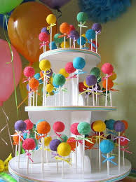 4 Colorful Birthday Party Inspirations Lollipop Cake Cake Pop Stands Candy Party