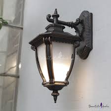 Tanslucent Glass Black Sconce Lighting Urn Shaped 1 Light Rustic Wall Mount Fixture Beautifulhalo Com