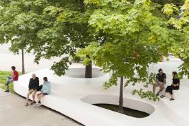 Gallery Of Le Banc De Neige Atelier Pierre Thibault 1 Public Seating Landscape Landscape Elements