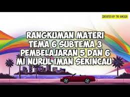 Pedoman bangsa indonesia dikenal dengan istilah dasar negara yaitu pancasila. Rangkuman Materi Kelas 4 Tema 6 Subtema 3 Pembelajaran 5 Dan 6 Youtube