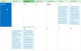 gantt chart or heat map of outlook email activity outlook