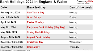 All bank holiday dates are accurate at the time of publishing. Bank Holidays 2024 In The Uk With Printable Templates