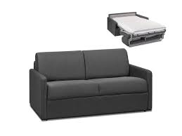2 sitzer schlafcouch einzeln ausziehbar; Schlafsofa 2er Stoff Calife Grau Breite 120cm Hohe 14cm