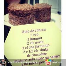 bolo de caneca de shake de chocolate cremoso herbalife receitas shake herbalife herbalife receitas herbalife