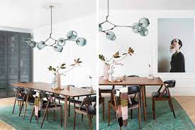 Dllt sputnik chandelier 10 lights, modern pendant lighting, vintage ceiling lamp fixture, semi flush mount hanging light for dining room farmhouse study cafe shop, e26 sockets (without bulbs), black. 27 Dining Room Lighting Ideas For Every Style