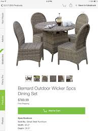 Wicker Dining Set Wicker Dining Set Outdoor Furniture Sets Furniture