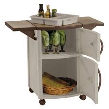 Outdoor Prep Station Cabinet Patio Serving Cart Bbq Storage Table Rolling Grill Grillprepstation Patioservin Patio Cabinet Suncast Patio Outdoor Grill Island