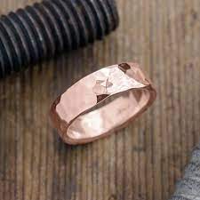 6mm 14k Rose Gold Mens Wedding Band Hammered Polished Etsy Mens Gold Wedding Band Mens Wedding Bands Hammered Rose Gold Mens Wedding Band
