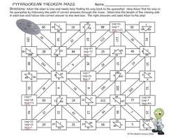 Pythagorean Theorem Maze Activity By The Math Factory Tpt Pythagorean Theorem Theorems Activities