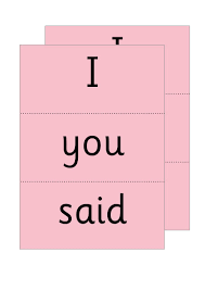 Read Write Inc Phonics Red Word Cards
