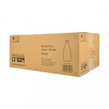Download Steinie Beer Bottle 33 Cl Brown 26 Mm Box 24 Pcs Brouwland