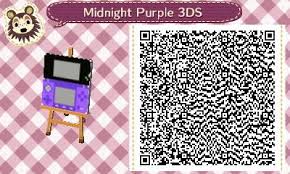 Nov 26, 2019 · on this page, you will find the complete list of qr codes, serial codes, events, and other distributions for pokémon sun and moon! Animal Crossing New Leaf Qr Code Acnl Midnight Purple 3ds Animal Crossing Animal Crossing 3ds Qr Codes Animal Crossing