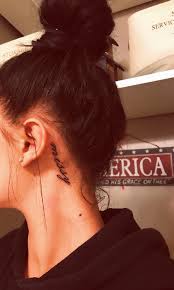 Pin By V E R O N I C A On Tattoo Ideas Neck Tattoos Women Neck Tattoo Black Ink Tattoos
