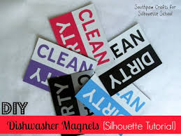 Remove any food, paper labels, or small items that might be clogging the holes. Diy Dishwasher Magnets Clean Dirty Silhouette Magnets Tutorial Sub Teacher Project Silhouette School