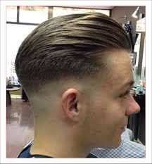 The slick back haircut with undercut Slick Back Hair Fade Hairstyle Boy 2019