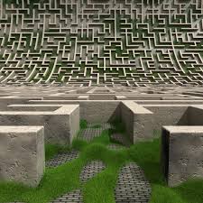 Suppose your space is 40 feet across, and you want to leave a little room around the edge of the labyrinth. Labyrinth 3d Modell Turbosquid 1570991