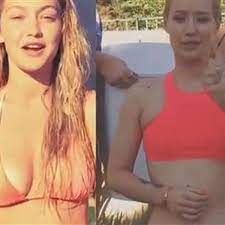 She left for the united states at the age of 16, to pursue a career in hip hop music, first residing in miami. Video Iggy Azalea Und Gigi Hadid Im Bikini Battle Stars