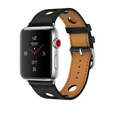 Apple Watch Hermes Gps Cellular 42mm Stainless Steel Case With Noir Gala Leather Single Tour Rallye Apple Buy Apple Watch Apple Watch Hermes Watch