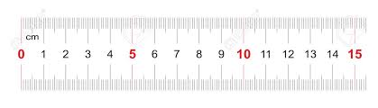 The prominent line between any two numbered lines is 1/2 cm. Ruler Of 150 Millimeters Ruler Of 15 Centimeters Calibration Royalty Free Cliparts Vectors And Stock Illustration Image 124193401