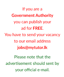 Government Job Vacancies In Sri Lanka