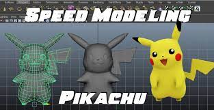 Speed Modeling Pikachu In Maya