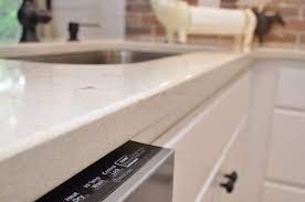 These edges are easy to clean and spills will fall if a rounded edge or eased edge isn't really your thing, maybe you want a square edge profile instead! Serenity Color Serenity Color Kitchen Remodel Small Hanstone Quartz