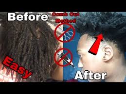 If you have a tail comb, use the metal tip to pierce the very bottom of your lock, and pull. Video Unlocking Dreadlocks
